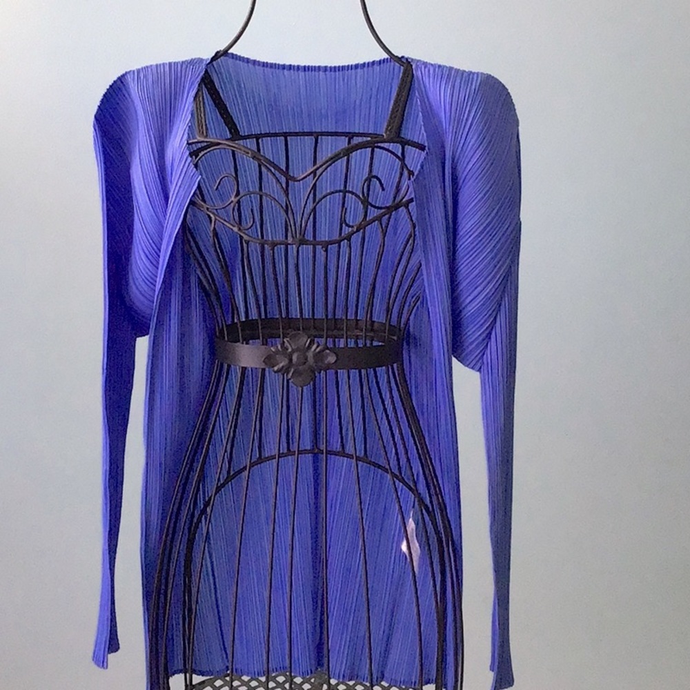 Issey Miyake pleats please size 4 cardigan made in Japan